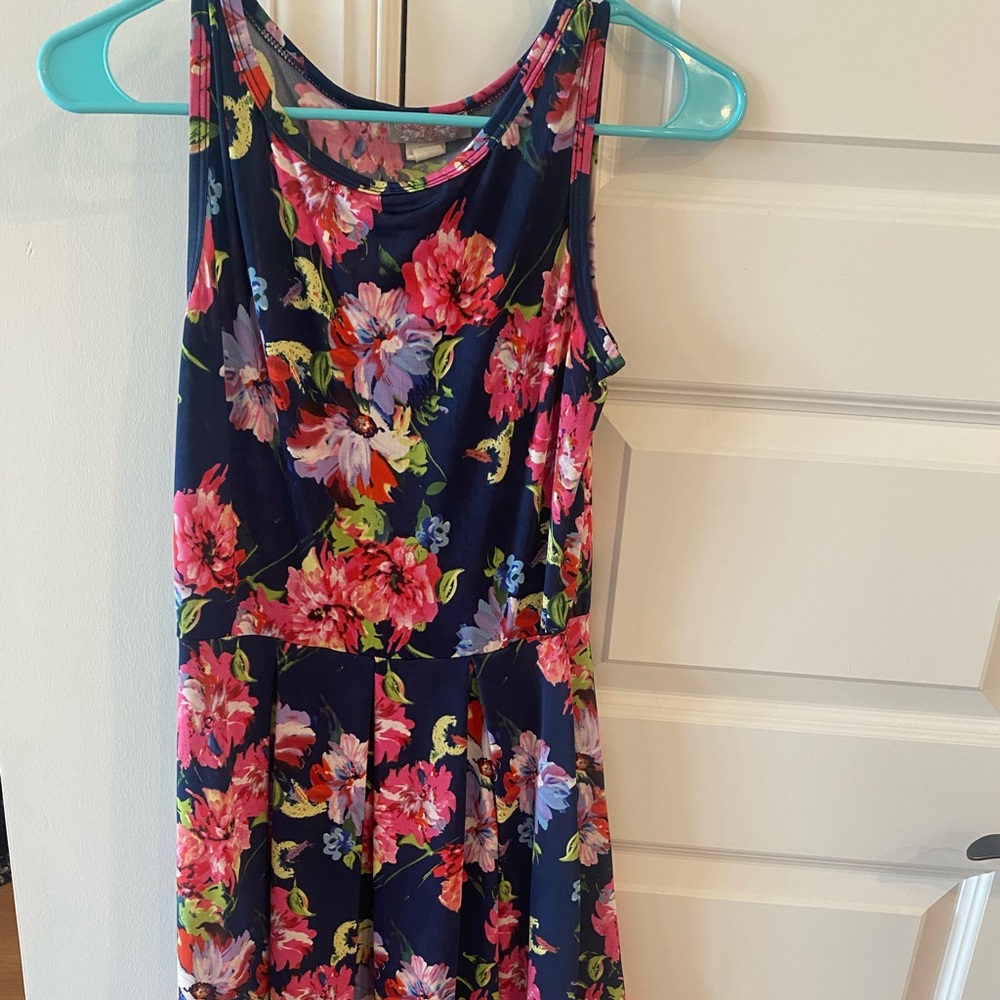 Floral Tank Swing Dress